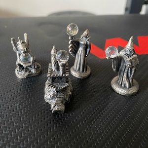 WAPW four piece statues with crystals